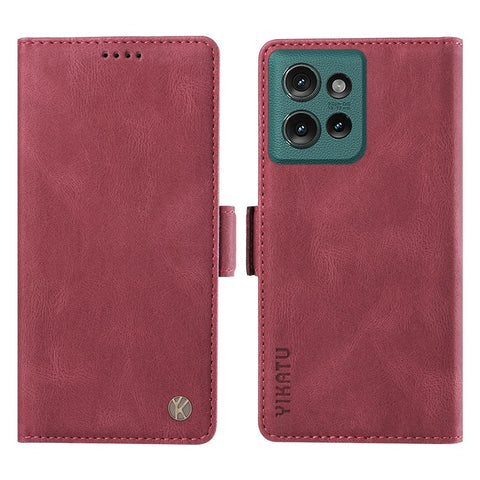 YIKATU YK-005 For Motorola Edge 50 5G Case PU Leather Wallet Phone Cover Skin Touch Feeling