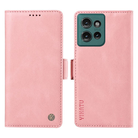 YIKATU YK-005 For Motorola Edge 50 5G Case PU Leather Wallet Phone Cover Skin Touch Feeling
