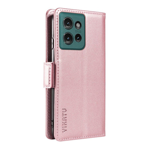 YIKATU YK-003 For Motorola Edge 50 5G Case Wallet Stand Leather Phone Cover Side Buckle