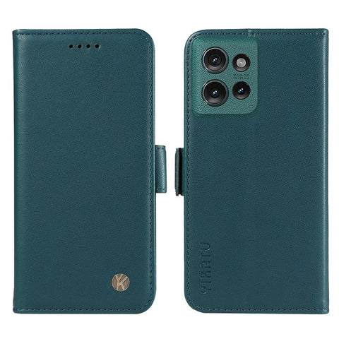YIKATU YK-003 For Motorola Edge 50 5G Case Wallet Stand Leather Phone Cover Side Buckle