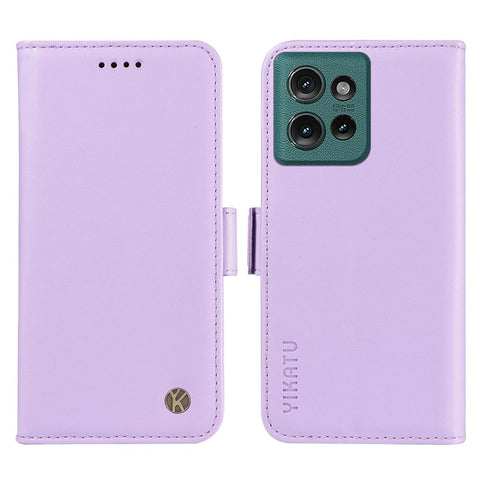 YIKATU YK-003 For Motorola Edge 50 5G Case Wallet Stand Leather Phone Cover Side Buckle
