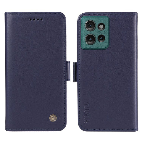 YIKATU YK-003 For Motorola Edge 50 5G Case Wallet Stand Leather Phone Cover Side Buckle