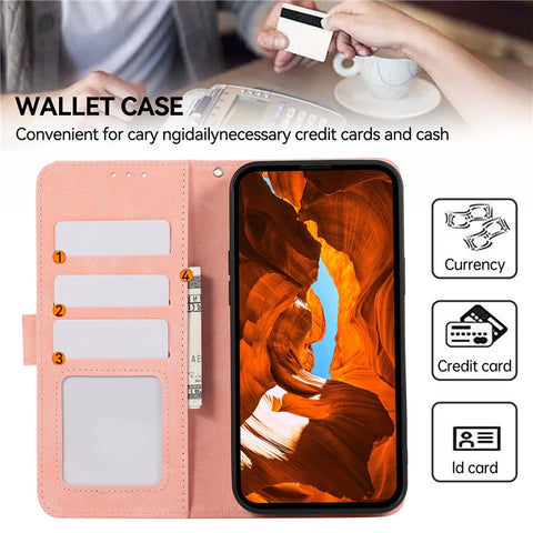 ABEEL For Motorola Edge 50 5G Case Color Splicing Leather Flip Phone Cover RFID Blocking