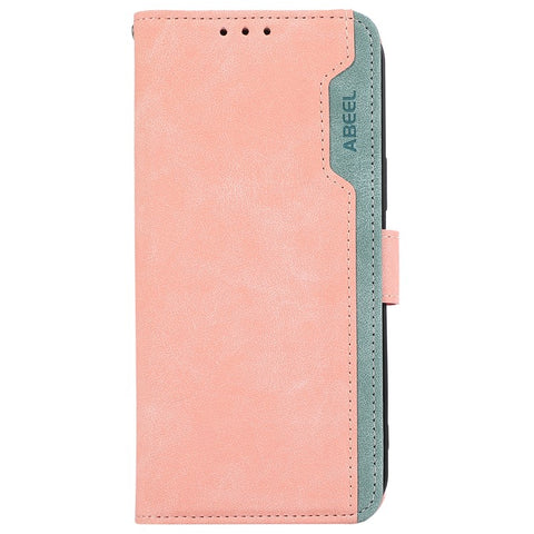 ABEEL For Motorola Edge 50 5G Case Color Splicing Leather Flip Phone Cover RFID Blocking