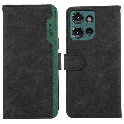 ABEEL For Motorola Edge 50 5G Case Color Splicing Leather Flip Phone Cover RFID Blocking