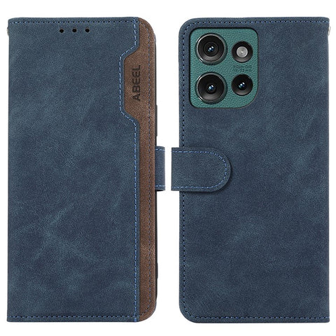 ABEEL For Motorola Edge 50 5G Case Color Splicing Leather Flip Phone Cover RFID Blocking