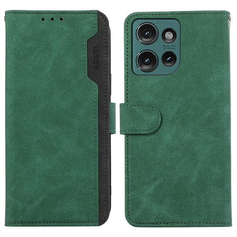 ABEEL For Motorola Edge 50 5G Case Color Splicing Leather Flip Phone Cover RFID Blocking