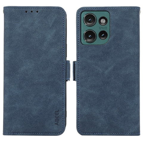 ABEEL For Motorola Edge 50 5G Case PU Leather Folio Stand View RFID Blocking Phone Cover