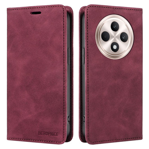 BETOPNICE 003 For Oppo Reno12 F 4G Wallet Case Leather Phone Cover with Stand