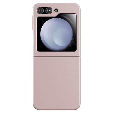KALEBOL KLB-YTGJ002 For Samsung Galaxy Z Flip 5G Case Solid Color Liquid Silicone+PC Phone Cover