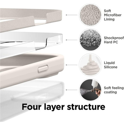 KALEBOL KLB-YTGJ002 For Samsung Galaxy Z Flip 5G Case Solid Color Liquid Silicone+PC Phone Cover