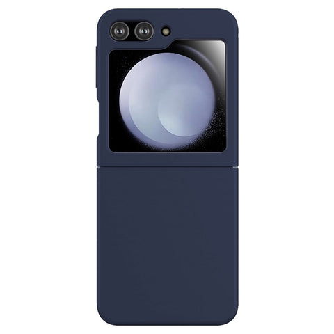 KALEBOL KLB-YTGJ002 For Samsung Galaxy Z Flip 5G Case Solid Color Liquid Silicone+PC Phone Cover