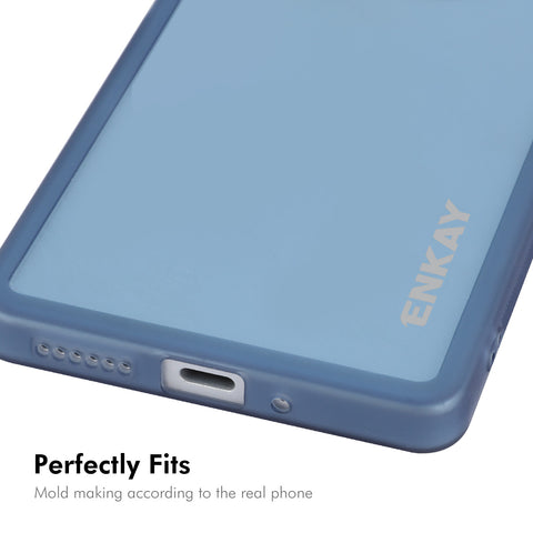 ENKAY HAT PRINCE For Xiaomi Redmi Note 13R Pro 5G   Case Matte TPU Phone Cover with Lens Film + 9H Glass Protector