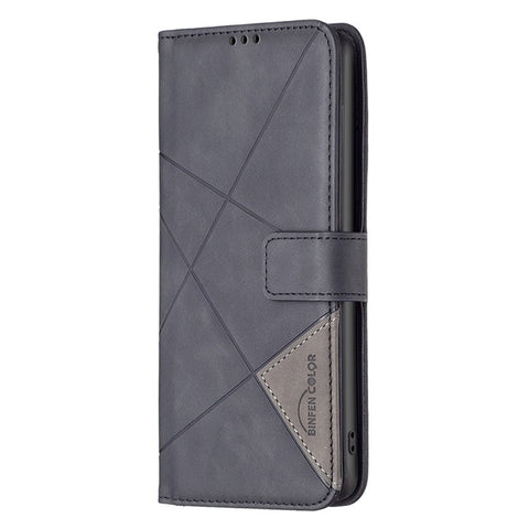 BINFEN COLOR For Motorola Edge 60 Neo 5G / Edge 50 Neo 5G / Moto S50 5G / ThinkPhone 25 5G Phone Cases Wallet Stand Geometry Imprint Leather Cover
