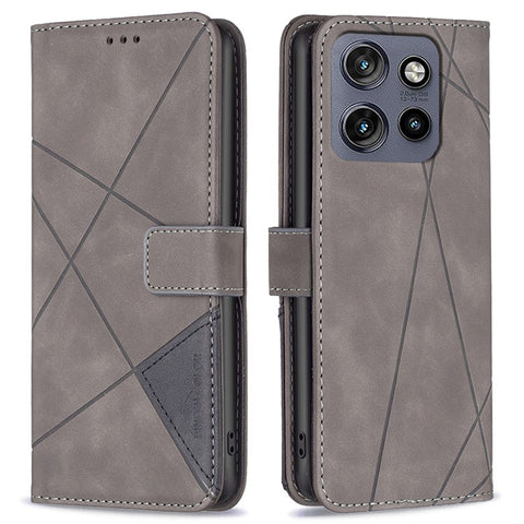 BINFEN COLOR For Motorola Edge 60 Neo 5G / Edge 50 Neo 5G / Moto S50 5G / ThinkPhone 25 5G Phone Cases Wallet Stand Geometry Imprint Leather Cover
