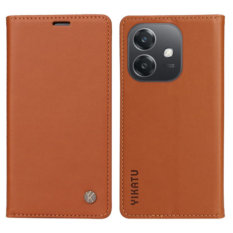 YIKATU For Oppo A5x 5G / A3x 4G / 5G (India) / A3 4G / 5G / A60 5G / A40 4G / A40M 4G Case Stand Leather Phone Cover Strong Magnetic Closure