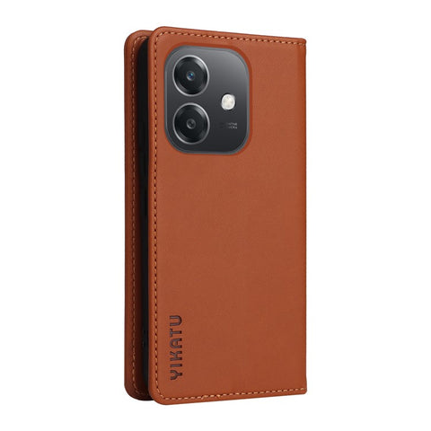 YIKATU For Oppo A5x 5G / A3x 4G / 5G (India) / A3 4G / 5G / A60 5G / A40 4G / A40M 4G Case Stand Leather Phone Cover Strong Magnetic Closure