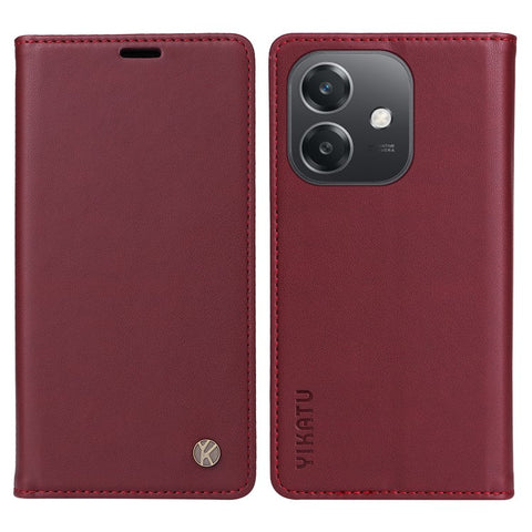 YIKATU For Oppo A5x 5G / A3x 4G / 5G (India) / A3 4G / 5G / A60 5G / A40 4G / A40M 4G Case Stand Leather Phone Cover Strong Magnetic Closure