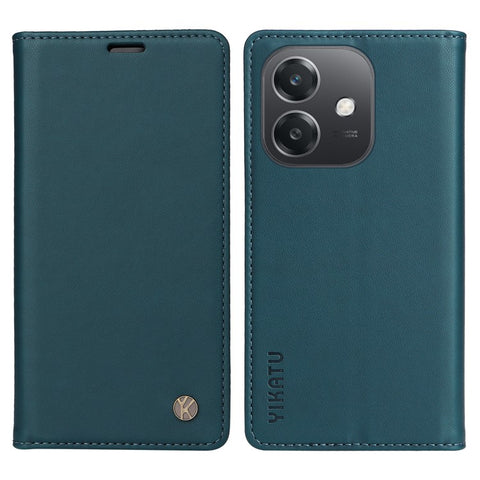 YIKATU For Oppo A5x 5G / A3x 4G / 5G (India) / A3 4G / 5G / A60 5G / A40 4G / A40M 4G Case Stand Leather Phone Cover Strong Magnetic Closure