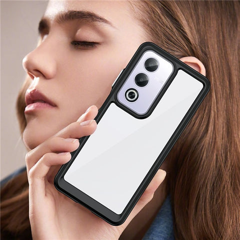 For Oppo A80 5G / A3 Pro (Global) 5G Case TPU +Acrylic Protective Clear Phone Cover