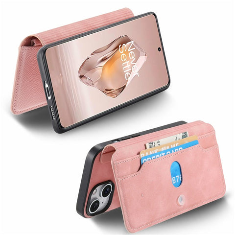 For OnePlus Ace 3 5G / 12R 5G Case Cross Texture Leather Detachable Magnetic Phone Cover