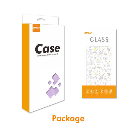 ENKAY For Oppo Reno12 F 4G Wallet Case  Imprint PU Leather Phone Stand Cover with Tempered Glass