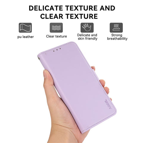 ABEEL For Motorola Edge 50 5G Case Leather Phone Cover with RFID Blocking Wallet