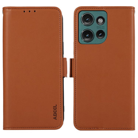 ABEEL For Motorola Edge 50 5G Case Leather Phone Cover with RFID Blocking Wallet