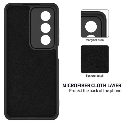 For Oppo A80 5G Case Liquid Silicone Anti-Scratch Phone Cover with Hand Strap