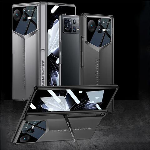 GKK For Xiaomi Mix Fold 2 5G Case Magnetic Hinge Protection PC Phone Cover with Tempered Glass Screen Protector