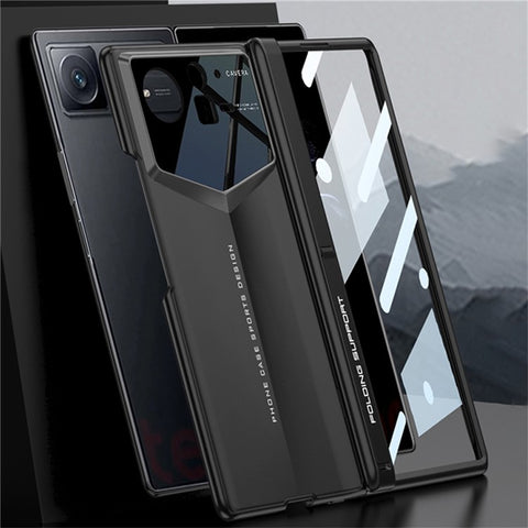GKK For Xiaomi Mix Fold 2 5G Case Magnetic Hinge Protection PC Phone Cover with Tempered Glass Screen Protector