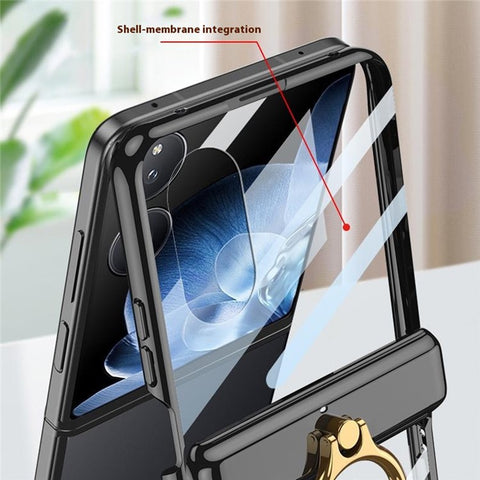 GKK For Xiaomi Mix Flip 5G Case Kickstand Magnetic Hinge PC Phone Cover with Screen Film