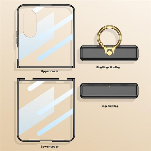 GKK For Xiaomi Mix Flip 5G Case Kickstand Magnetic Hinge PC Phone Cover with Screen Film