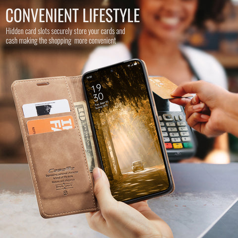 CASEME For Oppo Reno12 F 5G Case  013 Series Card Holder Stand Leather Phone Cover