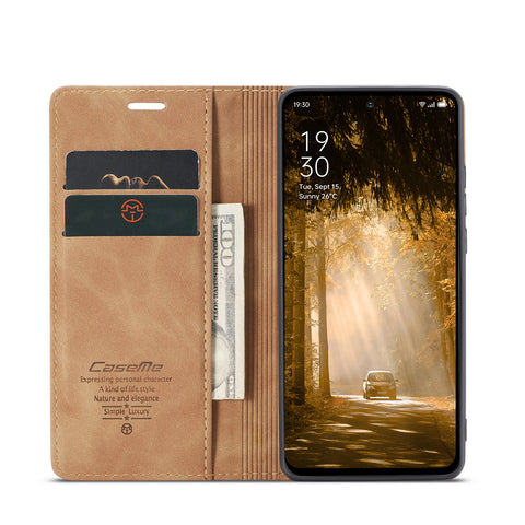CASEME For Oppo Reno12 F 5G Case  013 Series Card Holder Stand Leather Phone Cover