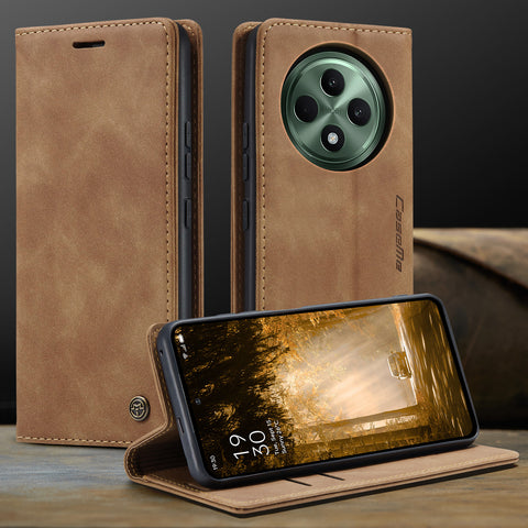 CASEME For Oppo Reno12 F 5G Case  013 Series Card Holder Stand Leather Phone Cover