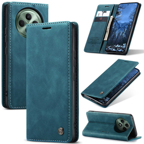 CASEME For Oppo Reno12 F 5G Case  013 Series Card Holder Stand Leather Phone Cover