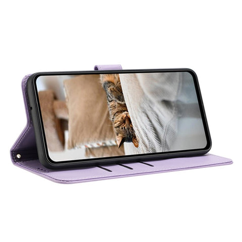 Leather Case for Oppo A80 5G / K12x 5G (India) / A3 Pro (Global) 5G / A3 Pro (India) 5G Cats Imprint Leather Wallet Phone Cover with Strap