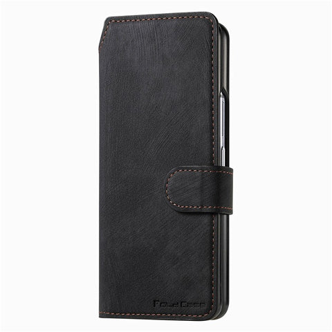 CASENEO For Samsung Galaxy Z Fold3 5G Leather Case 2-in-1 Magnetic Detachable Wallet Phone Cover