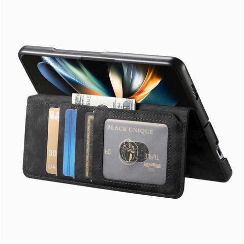 CASENEO For Samsung Galaxy Z Fold3 5G Leather Case 2-in-1 Magnetic Detachable Wallet Phone Cover