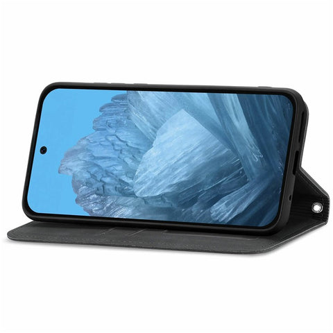For Google Pixel 10 Pro / Pixel 10 / Pixel 9 Pro / Pixel 9 Case Skin Touch Feeling Card Slot Leather Phone Cover Stand Magnetic Absorption