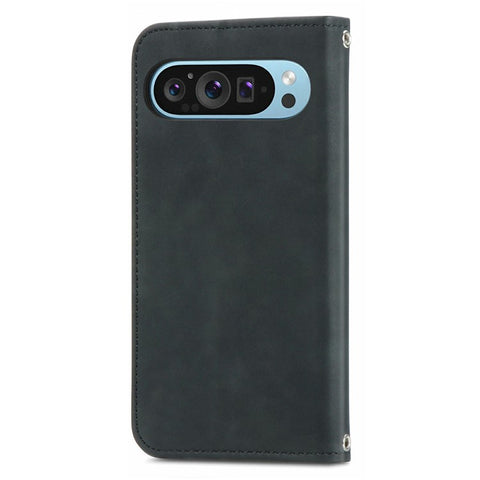 For Google Pixel 10 Pro / Pixel 10 / Pixel 9 Pro / Pixel 9 Case Skin Touch Feeling Card Slot Leather Phone Cover Stand Magnetic Absorption