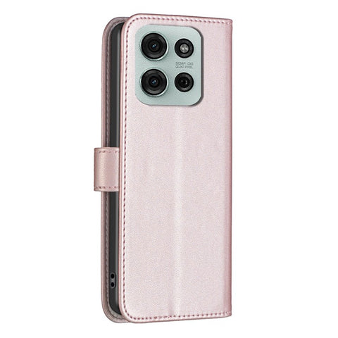 BINFEN COLOR BF17 For Motorola Moto G75 5G Case Wallet Folio Flip Leather Cover