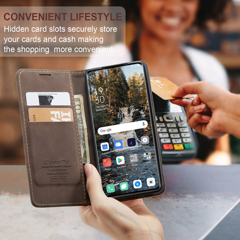 CASEME For Oppo A1 Pro 5G / Oppo Reno8 T 5G Case  013 Series Card Holder Stand Leather Phone Cover