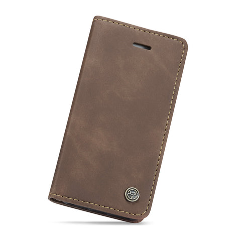 CASEME For iPhone 5s / iPhone SE (1st generation) / iPhone 5 Case  013 Series Card Holder Stand Leather Phone Cover