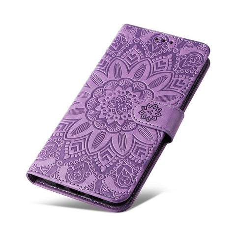 For Samsung Galaxy S20 FE / S20 FE 5G / S20 Lite Sunflower Imprinted PU Leather Case Stand Magnetic Clasp Wallet Phone Cover with Strap