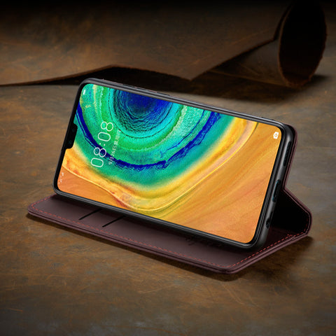 CASEME For Huawei Mate 30 4G / Huawei Mate 30 5G Case  013 Series Card Holder Stand Leather Phone Cover