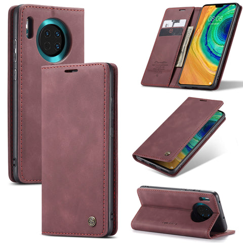 CASEME For Huawei Mate 30 4G / Huawei Mate 30 5G Case  013 Series Card Holder Stand Leather Phone Cover
