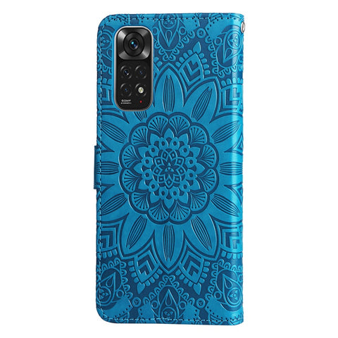 For Xiaomi Redmi Note 11 Pro 5G (MediaTek) / Note 11 Pro+ 5G / Poco X4 NFC / 11i 5G Sunflower Imprinted Leather Case Stand Wallet Phone Cover