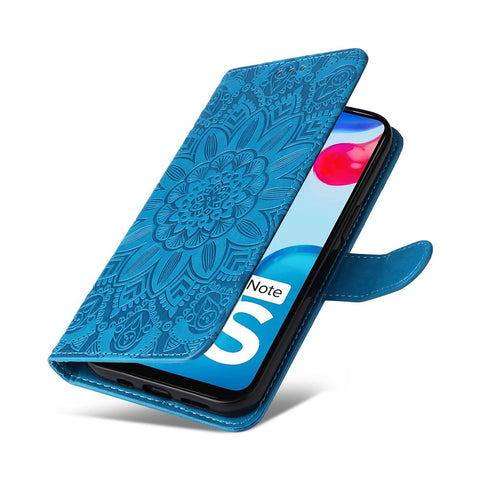 For Xiaomi Redmi Note 11 Pro 5G (MediaTek) / Note 11 Pro+ 5G / Poco X4 NFC / 11i 5G Sunflower Imprinted Leather Case Stand Wallet Phone Cover